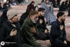 مراسم عزاداری دهه فاطمیه در صحن امام حسن مجتبی علیه السلام