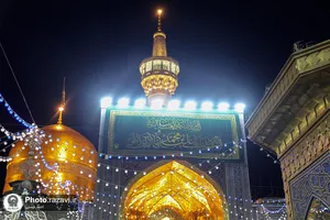 حال و هوای حرم مطهر رضوی در شب عید غدیر