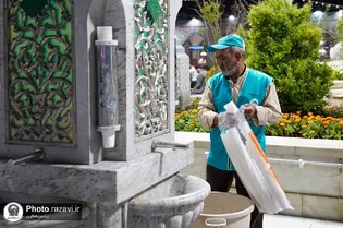 پیمانه آب، پیمان بقا؛ وقتی سقاخانه رضوی درس ماندن می‌دهد
