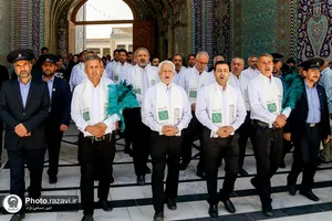 گل آرایی حرم حضرت معصومه سلام الله علیها