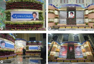 جلوه‌ای متفاوت از گل‌آرایی حرم مطهر با ۸ المان ویژه سال نو/ بهار طبیعت در حریم رضوی