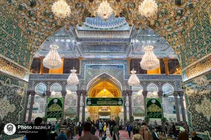 حضور خدام حرم مطهر رضوی در بین الحرمین کربلای معلی