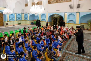 مراسم روز دانش&zwnj;آموز در حرم مطهر رضوی
