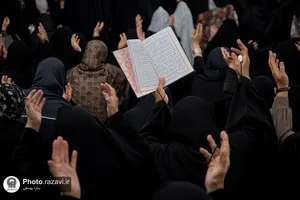 حال و هوای حرم مطهر رضوی در شب میلاد حضرت زینب سلام&zwnj;الله علیها