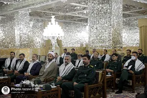 دیدار فرماندهان نواحی و حوز&zwnj;ه&zwnj;های بسیج با تولیت آستان قدس رضوی