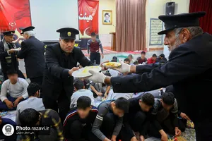 حضور خدام حرم مطهر رضوی در کانون اصلاح و تربیت مشهد