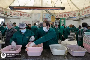 حضور جمعی از ذاکران اهل بیت در چایخانه حضرت رضا(علیه&zwnj;السلام)