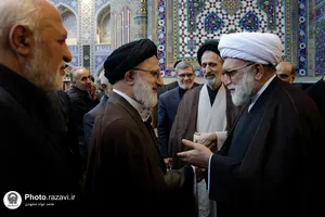 مراسم ترحیم مرحوم سید جواد حجازی در حرم مطهر رضوی