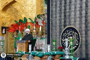 آیین اذن عزای ماه محرم در حرم مطهر رضوی-1