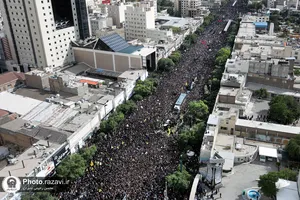 تشییع رئیس&zwnj;جمهور شهید و همراهان در مشهدالرضا&zwnj;&zwnj;علیه السلام -1