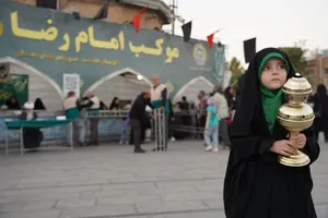 بانوان همدانی در موکب نجما، هم&zwnj;نوا با سوگ امام رضا (ع) + تصاویر