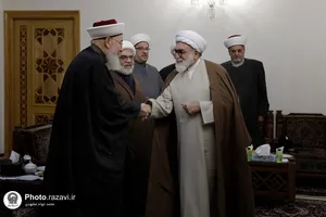 دیدار هیأت تجمع علمای مسلمین لبنان با تولیت آستان قدس رضوی