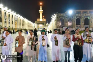 استقبال از ماه مبارک رمضان در حرم مطهر رضوی