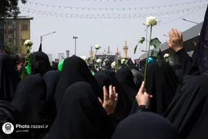 سوگواری زنان محله نوغان در سالروز شهادت امام هشتم علیه&zwnj;السلام