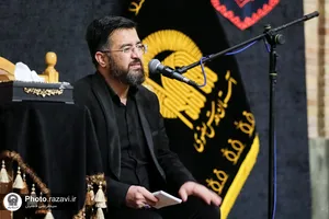 عزاداری روز شهادت امام کاظم علیه&zwnj;السلام در حرم مطهر رضوی
