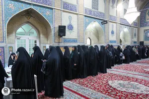 حضور پرشور مردم پای صندوق های رای در حرم مطهر رضوی -2