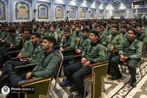 گردهمایی روز جوان در حرم مطهر رضوی