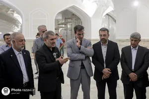 بازدید جمعی از نمایندگان مجلس شورای اسلامی از فعالیت&zwnj;های عمرانی حرم مطهر رضوی