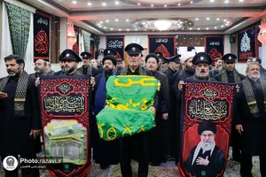 تشرف کاروان سفیران امام رئوف علیه&zwnj;السلام به حرم امیرالمؤمنین علیه&zwnj;السلام
