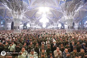 حضور پرسنل فراجا در نماز جمعه مشهد مقدس