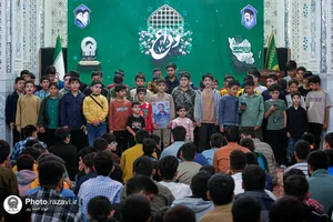 تشرف جمعی از بسیجیان شهرستان جهرم به حرم مطهر رضوی