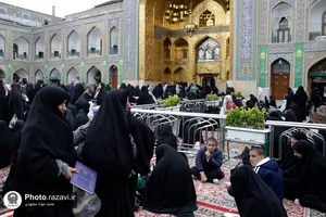 بهت و اندوه زائران حرم مطهر رضوی در لحظه اعلام خبر شهادت رئیس&zwnj;جمهور