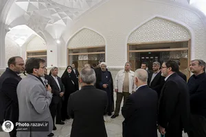 بازدید جمعی از نمایندگان مجلس شورای اسلامی از فعالیت&zwnj;های عمرانی حرم مطهر رضوی