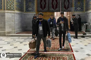 آغاز آیین معنوی اعتکاف در حرم مطهر رضوی