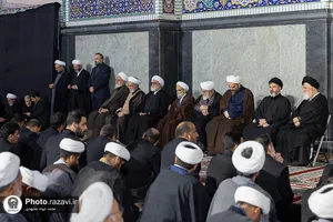 آئین بزرگداشت رهبر شهید انقلاب اسلامی در حرم مطهر رضوی