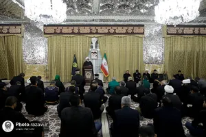 دیدار جمعی از موکبداران دهه آخر صفر با تولیت آستان قدس رضوی