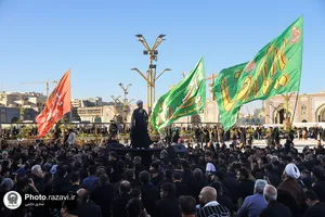 مراسم چهارپایه خوانی در حرم مطهر رضوی