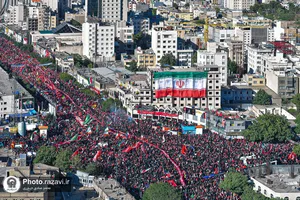تشییع پیکر رهبر شهید انقلاب در مشهد مقدس-1