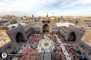 فرش&zwnj;آرایی حرم مطهر رضوی ویژه مراسم احیا