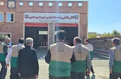 عطر رضوی در ایستگاه آتش‌نشانی خمین پیچید/ گزارش تصویری و ویدئویی