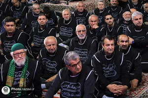 عزاداری سنتی شب چهارم محرم در &laquo;حسینیه حرم&raquo;