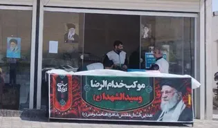 برپایی ۴ موکب رضوی در نهاوند برای خدمت به مسافران حسینی