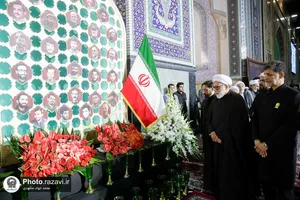 آیین خطبه خوانی شب شهادت امام رضا علیه السلام در حرم مطهر رضوی - 3