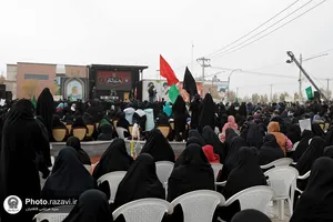 مراسم تشییع و تدفین پیکر شهید گمنام در زائرشهر رضوی -2