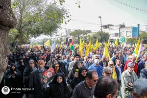 تشییع پیکر شهید نیلفروشان در مشهد