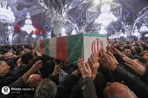 وداع با پیکرهای مطهر 12 شهید گمنام دفاع مقدس در مشهد