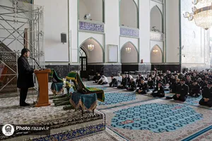 آیین اعزام کاروان زیر سایه خورشید در مسجد گوهرشاد