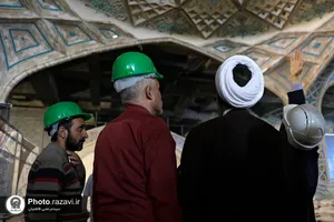 بازدید قائم مقام تولیت حرم کاظمین از پروژه&zwnj;های عمرانی حرم مطهر