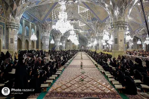 ترتیل خوانی قرآن کریم در حرم مطهر رضوی