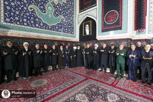آیین خطبه&zwnj;خوانی شب شهادت امام رضا (ع) در حرم مطهر رضوی