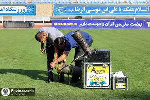 آماده&zwnj;سازی ورزشگاه امام رضا(علیه&zwnj;السلام) جهت جشن بزرگ محفلی&zwnj;ها