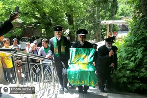 حضور خدام حرم مطهر رضوی در روستای ازغد