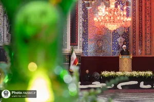 آیین خطبه&zwnj;خوانی شب شهادت امام رضا علیه&zwnj;السلام در حرم مطهر رضوی-1