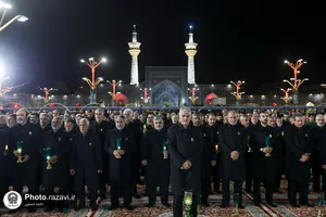 آئین خطبه&zwnj;خوانی شب عاشورا در حرم مطهر رضوی-2
