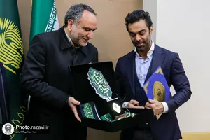 اهدای مدال جهانی &laquo;مهدی ماهانی&raquo;، قهرمان پرورش اندام به موزه آستان قدس رضوی