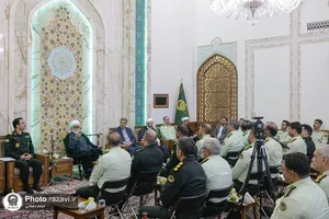 دیدار فرماندهان انتظامی استان خراسان رضوی با تولیت آستان قدس رضوی